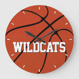 Relógio Grande Esportes de texto ou nome da equipe personalizada