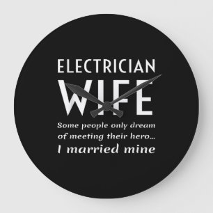 Relógio Grande Esposa Elétrica Orgulhosa De Uma Citação Eletrônic