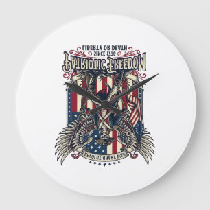 Relógio Grande Esqueleto da Guerra Revolucionária Patriótica Patr