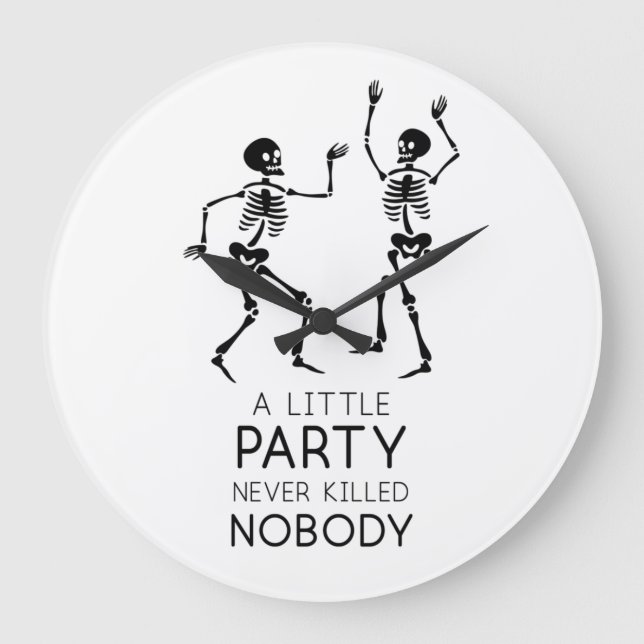 Relógio Grande Esquemas de dança do Halloween (Frente)