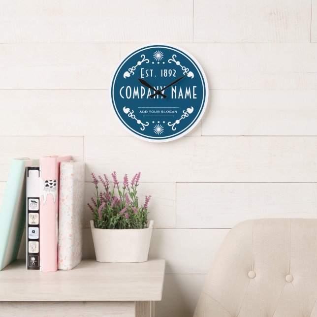 Relógio Grande Established Business Name, Decorative (Sala de leitura)