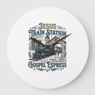 Relógio Grande Estação de Trem de Jesus Gospel Express Estação de