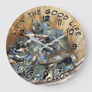 Relógio Grande Estação do Caranguejo Azul na Carolina do Norte