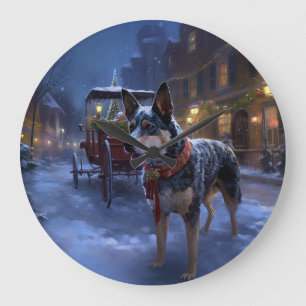 Relógio Grande Estação Festiva de Natal Australiana