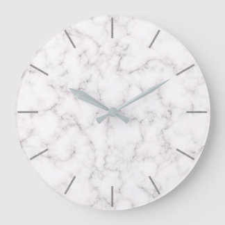 Relógio Grande Estilo Marble Elegante