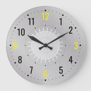 Relógio Grande Estilo Metálico Vintage - Minimalista