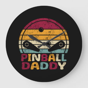 Relógio Grande Estilo retrovisor do Pai Pinball para Pai