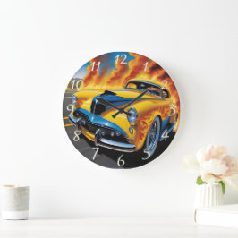 Relógio Grande Estrada quente correndo pela feroz autoestrada do 