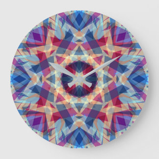 Relógio Grande Estrela de Natal Jolly Azul Diversão Púrpura Amare