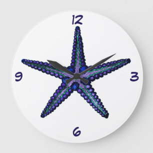 Relógio Grande Estrela do mar azul