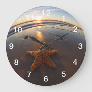 Relógio Grande Estrela do mar na praia