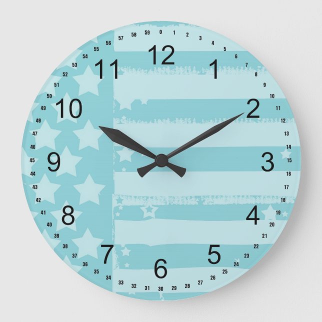 Relógio Grande Estrelas e faixas (Frente)