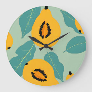 Relógio Grande Estudo Papaya