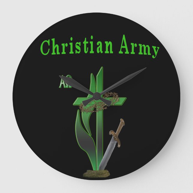 Relógio Grande Eu adoro presentes de Jesus (Frente)