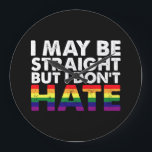 Relógio Grande Eu Posso Ser Hétero Mas Não Odeio LGBT Gay<br><div class="desc">Eu Posso Ser Hétero Mas Não Odeio LGBT Gay</div>