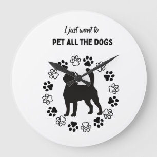 Relógio Grande Eu só quero picar todos os tanques de cães no topo