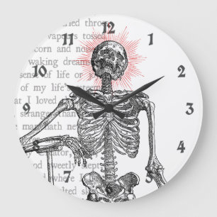 Relógio Grande Eu sou Skeleton!