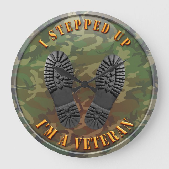 Relógio Grande Eu sou um veterano (Frente)