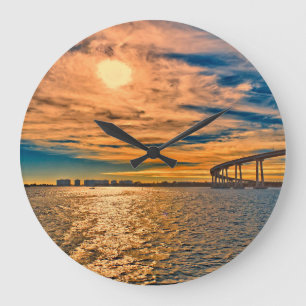 Relógio Grande EUA, CA, Ponte da Baía de San Diego-Coronado