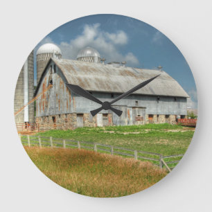 Relógio Grande EUA, Minnesota Celeiro E Silo