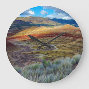 Relógio Grande EUA, Oregon. Paisagem das Colinas Pintadas