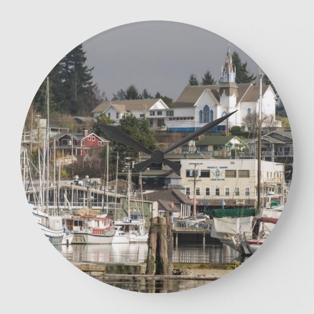 Relógio Grande EUA, Wa, Península Kitsap. Cidade Cênica. (Frente)