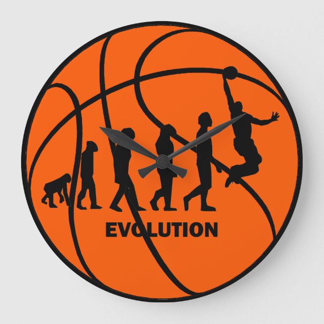 Relógio Grande evolução do basquetebol (Frente)
