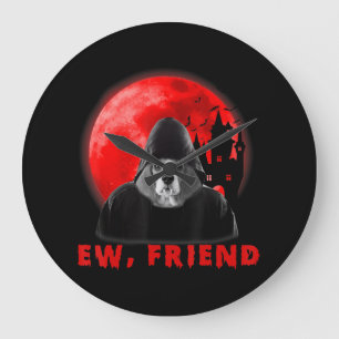 Relógio Grande Ew, O Amigo Beagle Dog Halloween Dog Vampire Difes