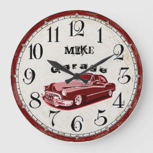 Relógio Grande Excelente de vintage design com nome pessoal