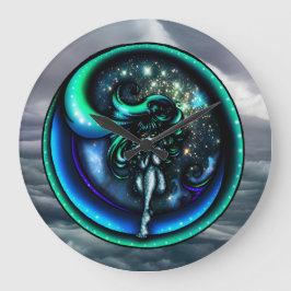 Relógio Grande Eye of the Storm Wall Clock