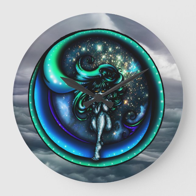 Relógio Grande Eye of the Storm Wall Clock (Frente)