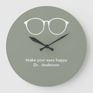 Relógio Grande Eyeglasses do óptico do optometrista do