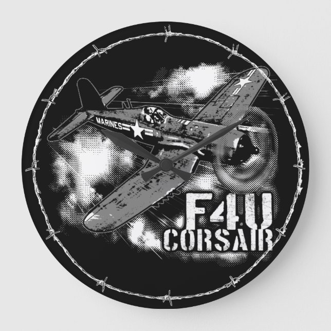 RELÓGIO GRANDE F4U CORSAIR (Frente)