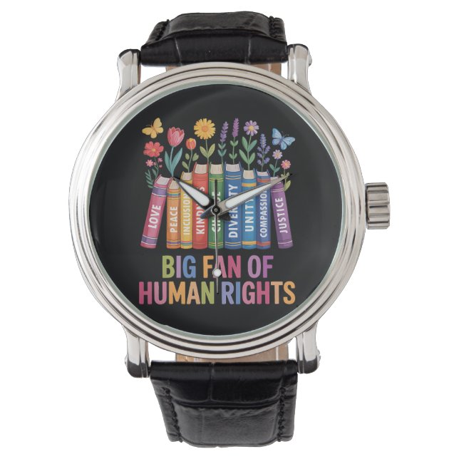 Relógio Grande Fã dos Direitos Humanos (Frente)
