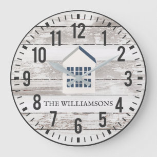 Relógio Grande Fábrica de Nome Personalizado da Família de Plac