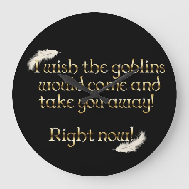 Relógio Grande Falln Goblins Leva-Te (Frente)