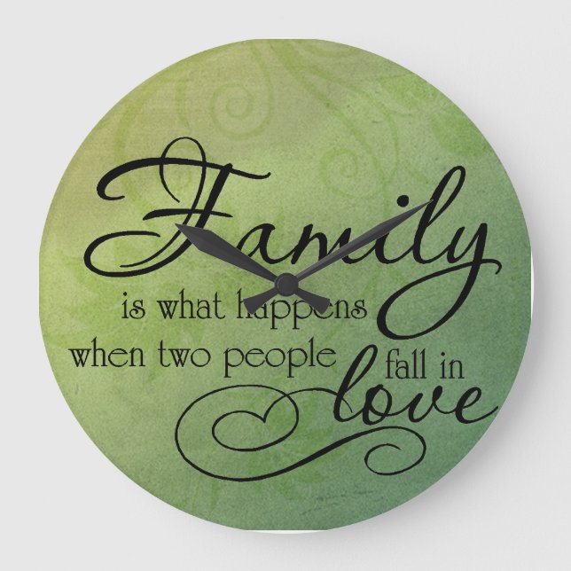 Relógio Grande Família e Amor (Frente)