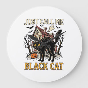 Relógio Grande Fantasias de Gato Preto Casa Assombrada Roupas Div