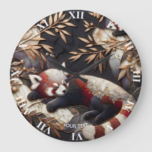 Relógio Grande Fantasy - Bela Arte Vermelha