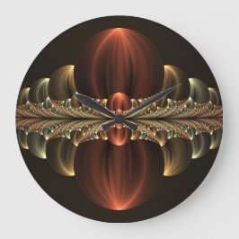 Relógio Grande Fantasy Construction Shiny Abstrato Fractal Art