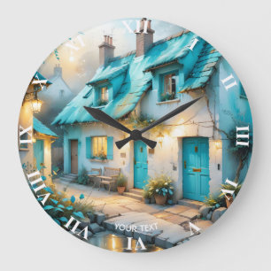 Relógio Grande Fantasy Cuja Velha Casa Azul