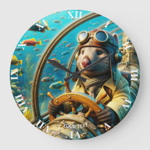 Relógio Grande Fantasy Cut Wombat Pilot Underwater