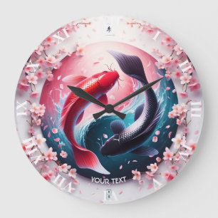 Relógio Grande Fantasy Cute Elegant Yin Yang