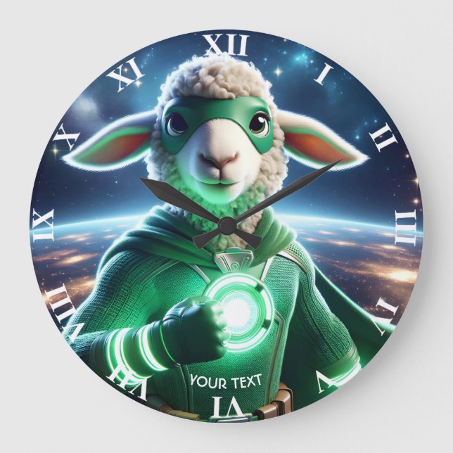 Relógio Grande Fantasy Green Super Lamb (Frente)