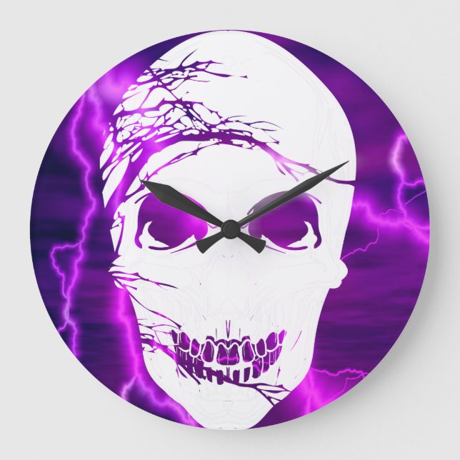 Relógio Grande Fantasy Skull #3 (Frente)