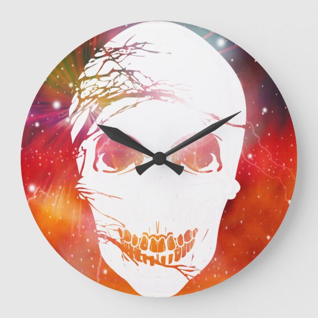 Relógio Grande Fantasy Skull #7 (Frente)