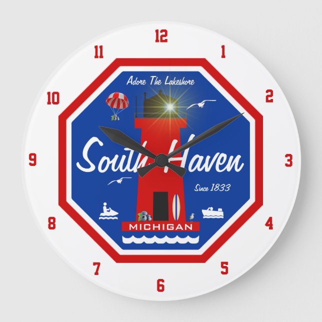 Relógio Grande Farol sul do abrigo (Frente)