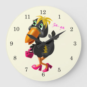 Relógio Grande Fashion Bird