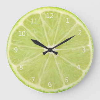 Relógio Grande Fatia Fresca de Fruta de limão