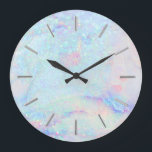 Relógio Grande faux glitter marble art<br><div class="desc">faux glitter marble art wall clock</div>